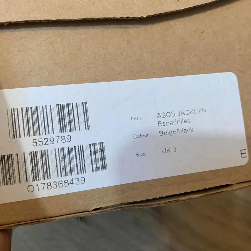 NIB ASOS Jacklyn Espadrilles